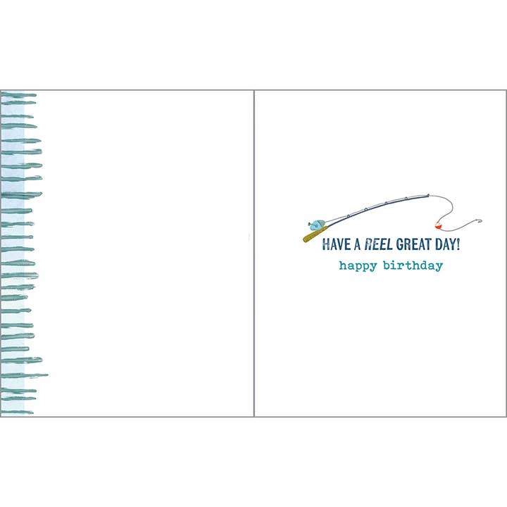 GINA B DESIGNS - Wholesale Birthday Card - Birthday Greeting Card - Fishing Lures1
