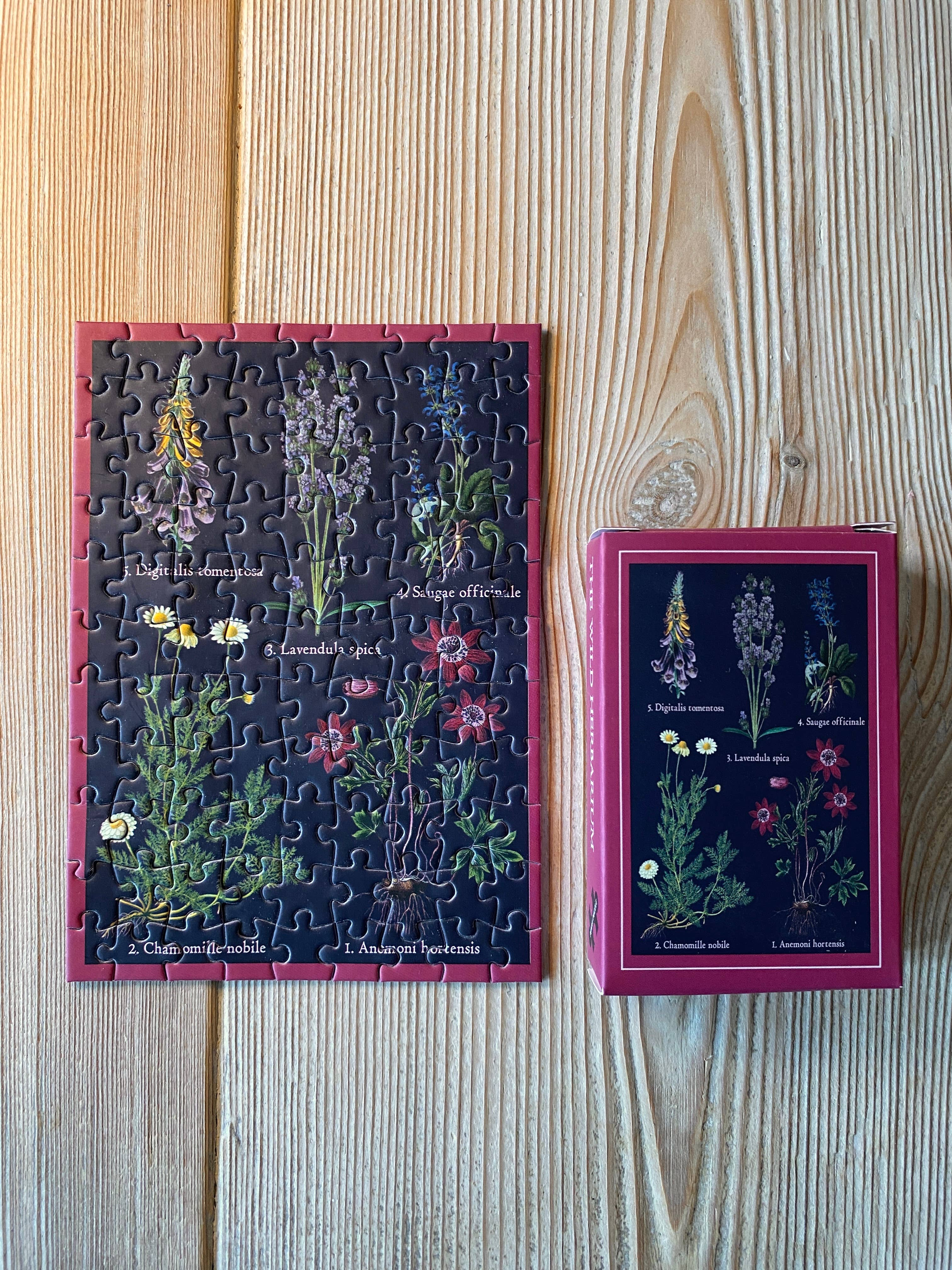 Penny Puzzle – wholesale Puzzle – Adult – THE WILD HERBARIUM 99 pcs vintage minipuzzle2