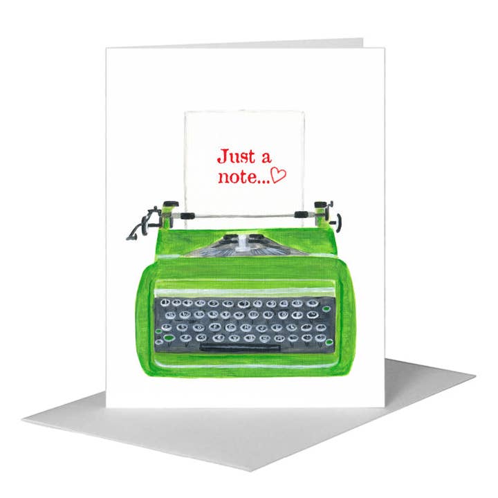 Skrivmaskin, Gratulationskort (#8796G) för wholesale av Printed Canvas