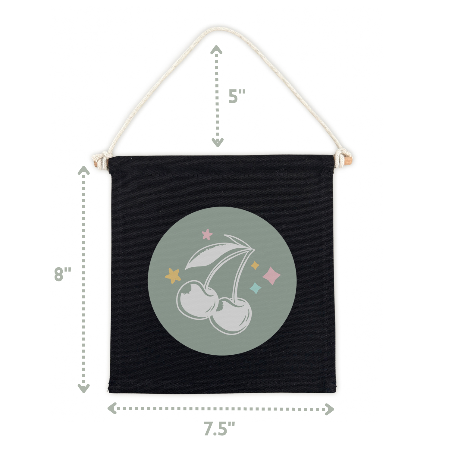 Cherrypick – Engroshandel Skilt – Rad Little Dude (Sort) Hængeskilt på lærred - Drenge lærred Banne5