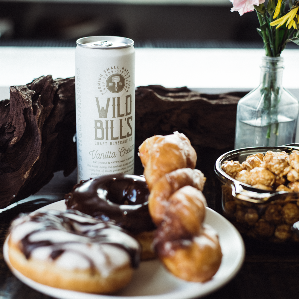 Wild Bill’s Craft Beverage Co. - Vente Sodas/boissons gazeuses - Crème à la vanille - Soda au sucre de canne de première qualité, paquet de 4,2
