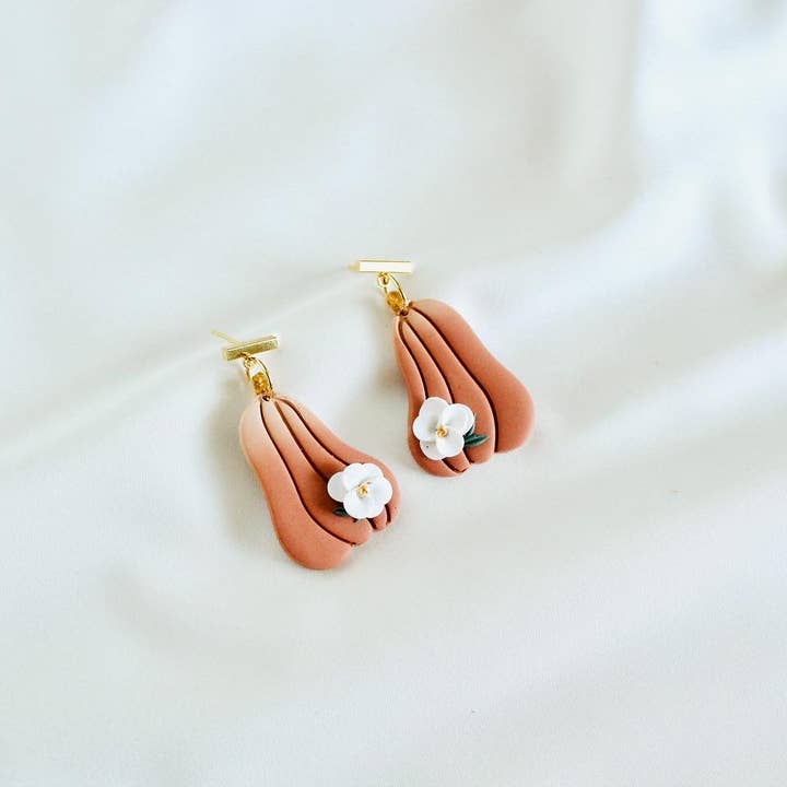 Pumpkin clay earrings | clay earrings | Halloween earrings ( for wholesale by PERNAZ JEWEL