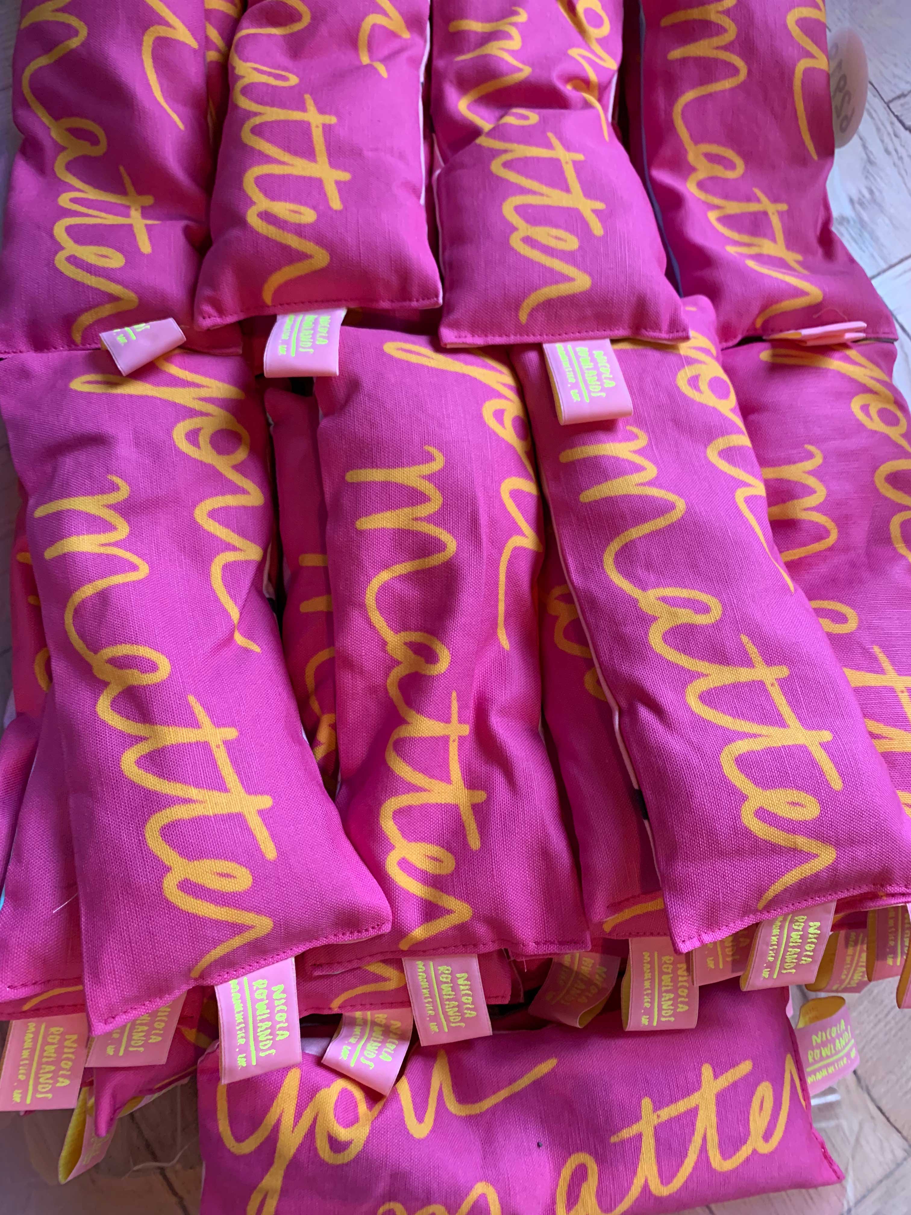 Nicola Rowlands - Wholesale Spa/Therapy Pillow - you matter lavender eyebag2