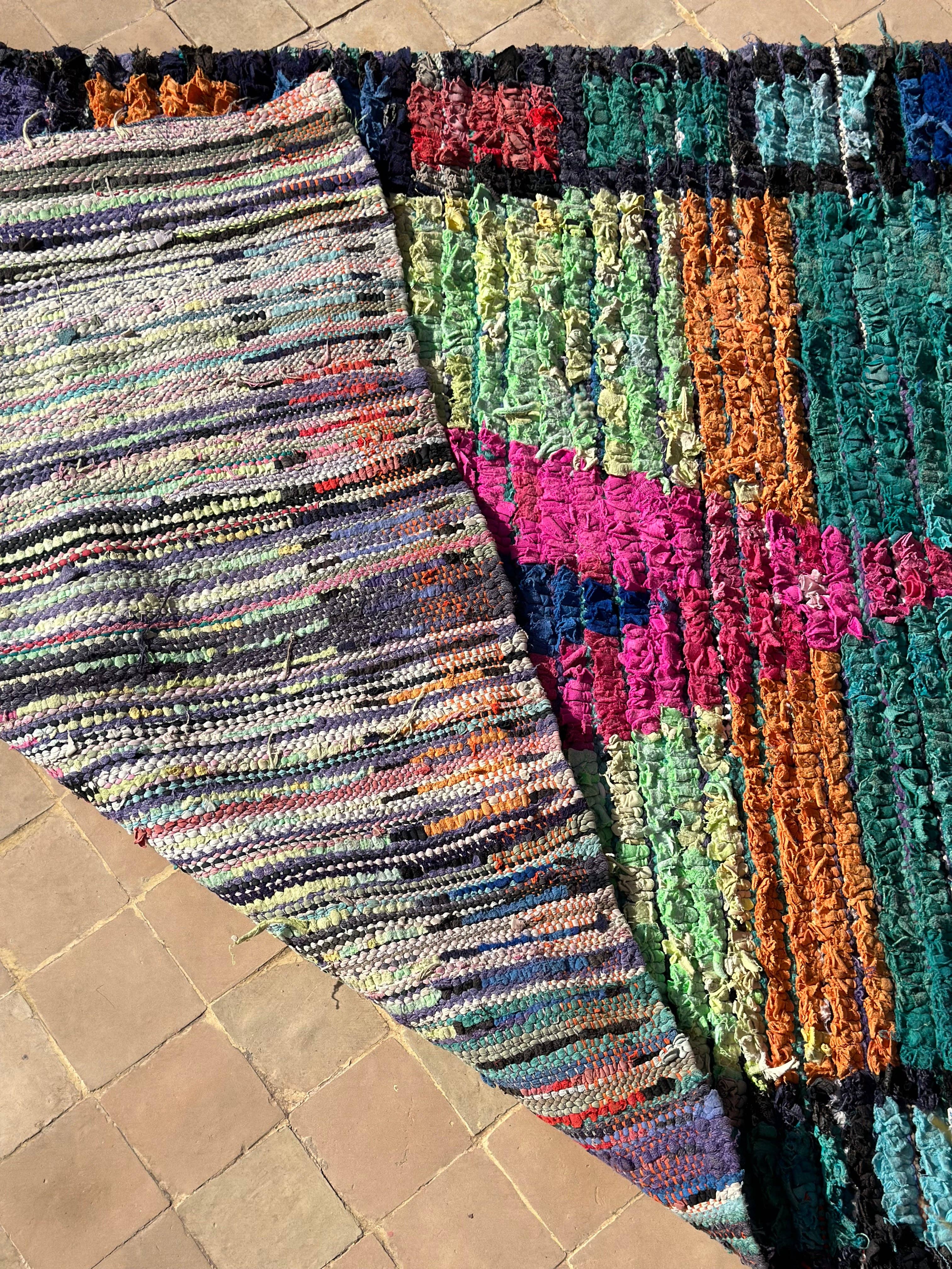 SOUK in the CITY - Wholesale Vloerkleed - NEON Boucherouite vloerkleed 2,50 m x 1,20 m9