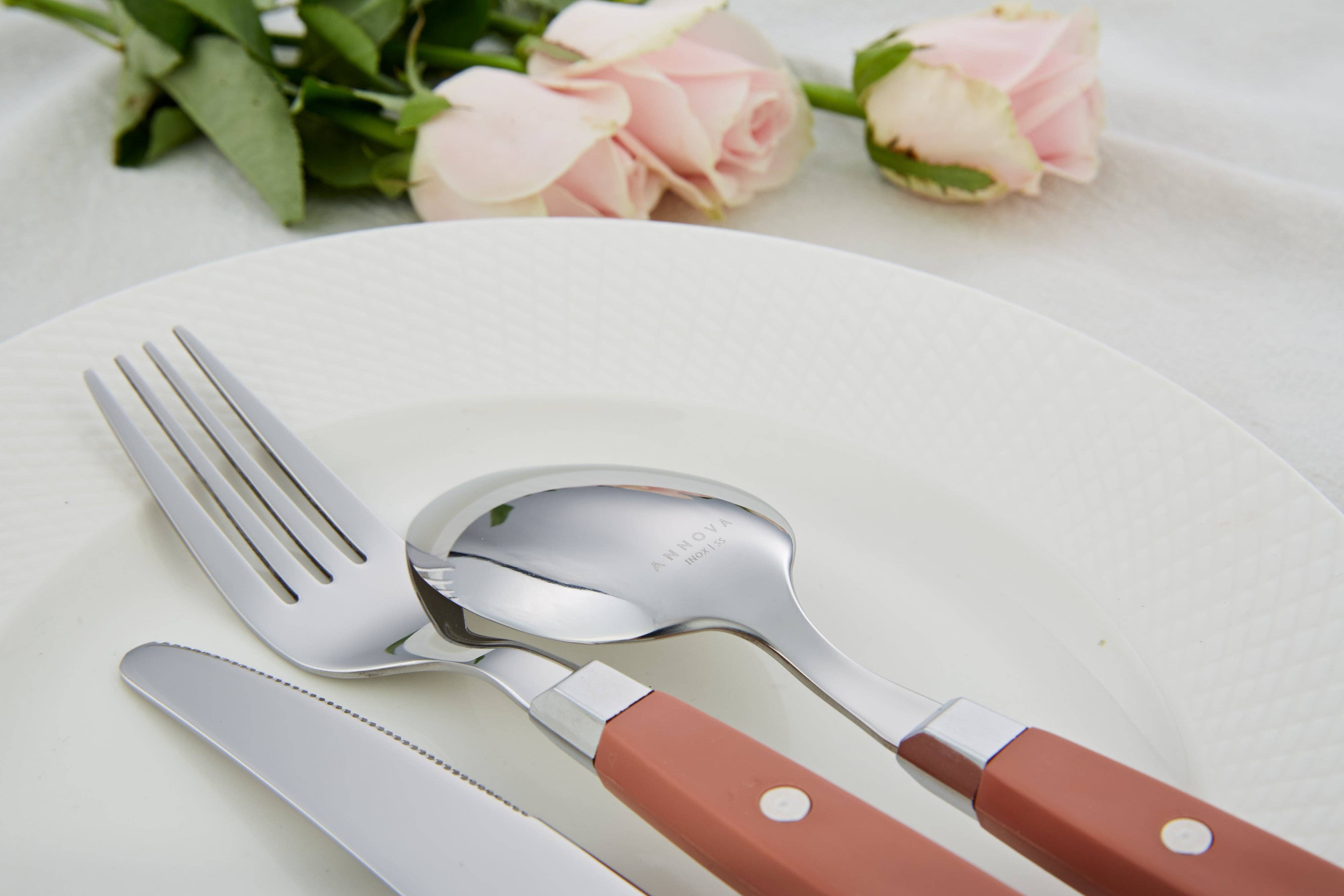 ANNOVA - Venta al por mayor Conjunto de cubiertos - Juego de Cubiertos Retro ANNOVA de 20 Piezas8