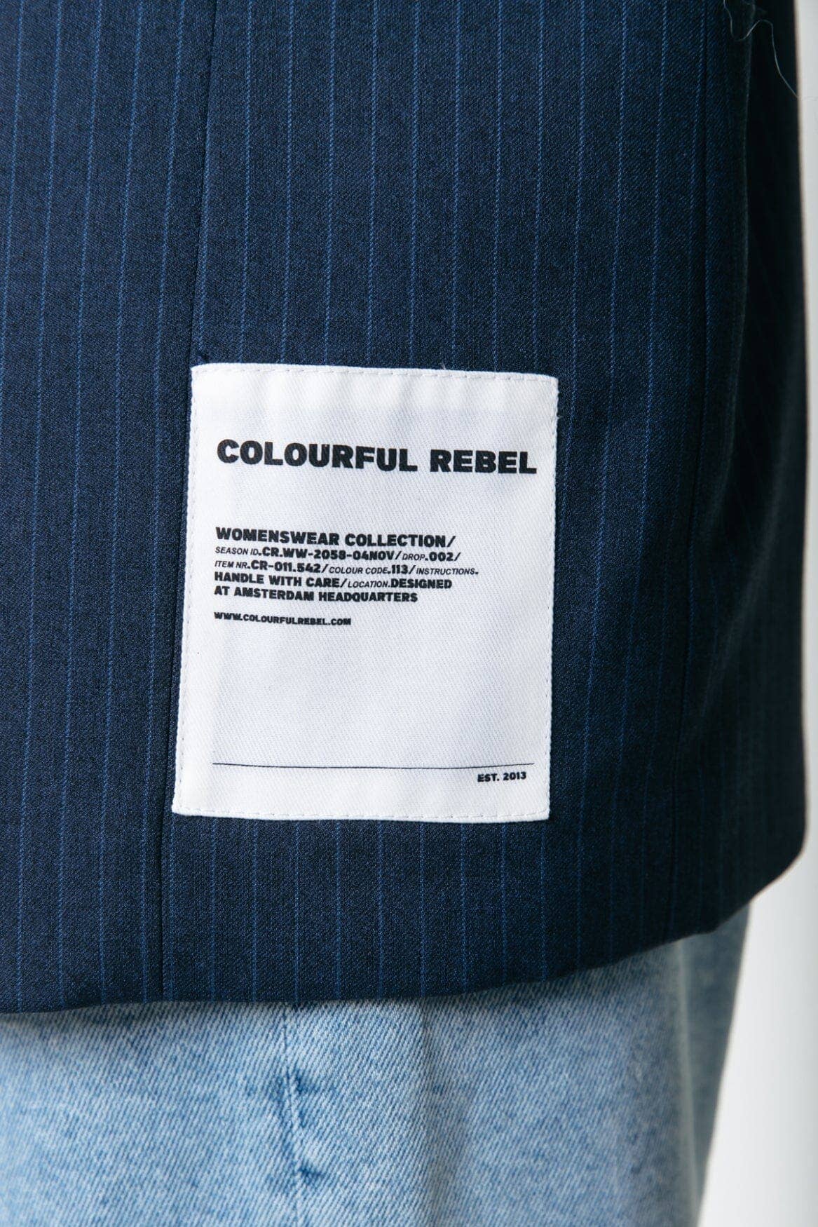 Jesra Stripe Blazer | Dark blue for wholesale on Faire3