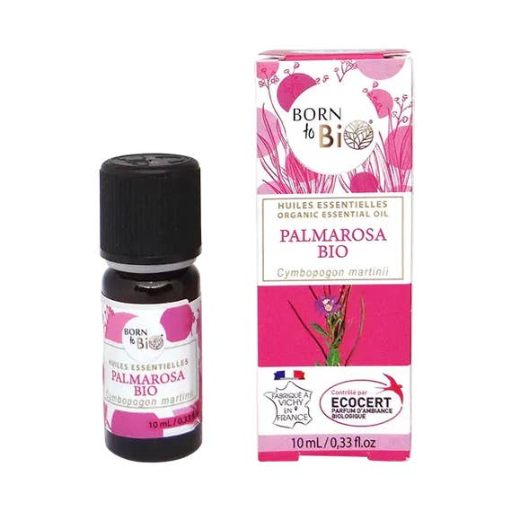 Organic palmarosa essential oil 10 ml for wholesale by Les Laboratoires Bio Seasons