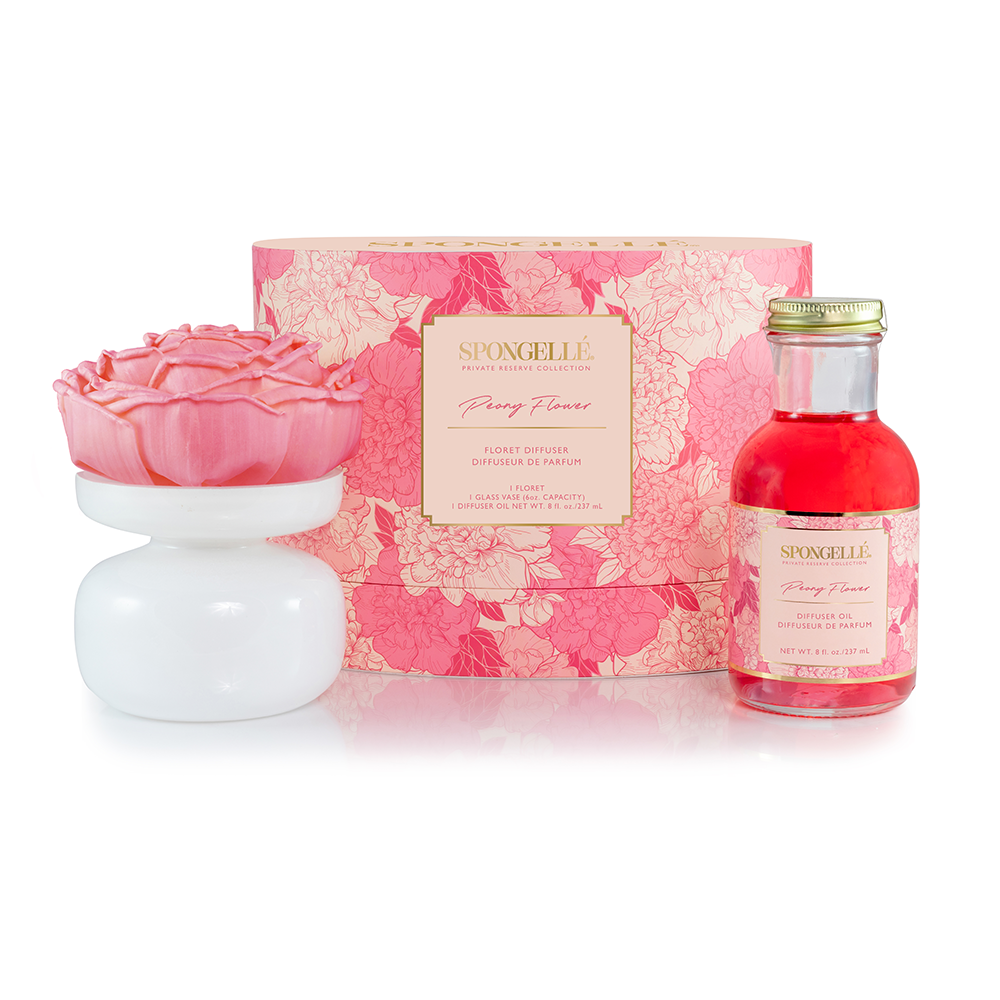 Spongellé | Easter Gifts | Mother's Day 2026 | Spring Gifts - Wholesale Reed Diffuser - Peony Flower Private Reserve Diffuser3