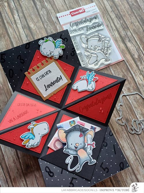 Impronte D'Autore - Wholesale Rubber/Decorative Stamp - Clear polymer stamps Graduation ENG7