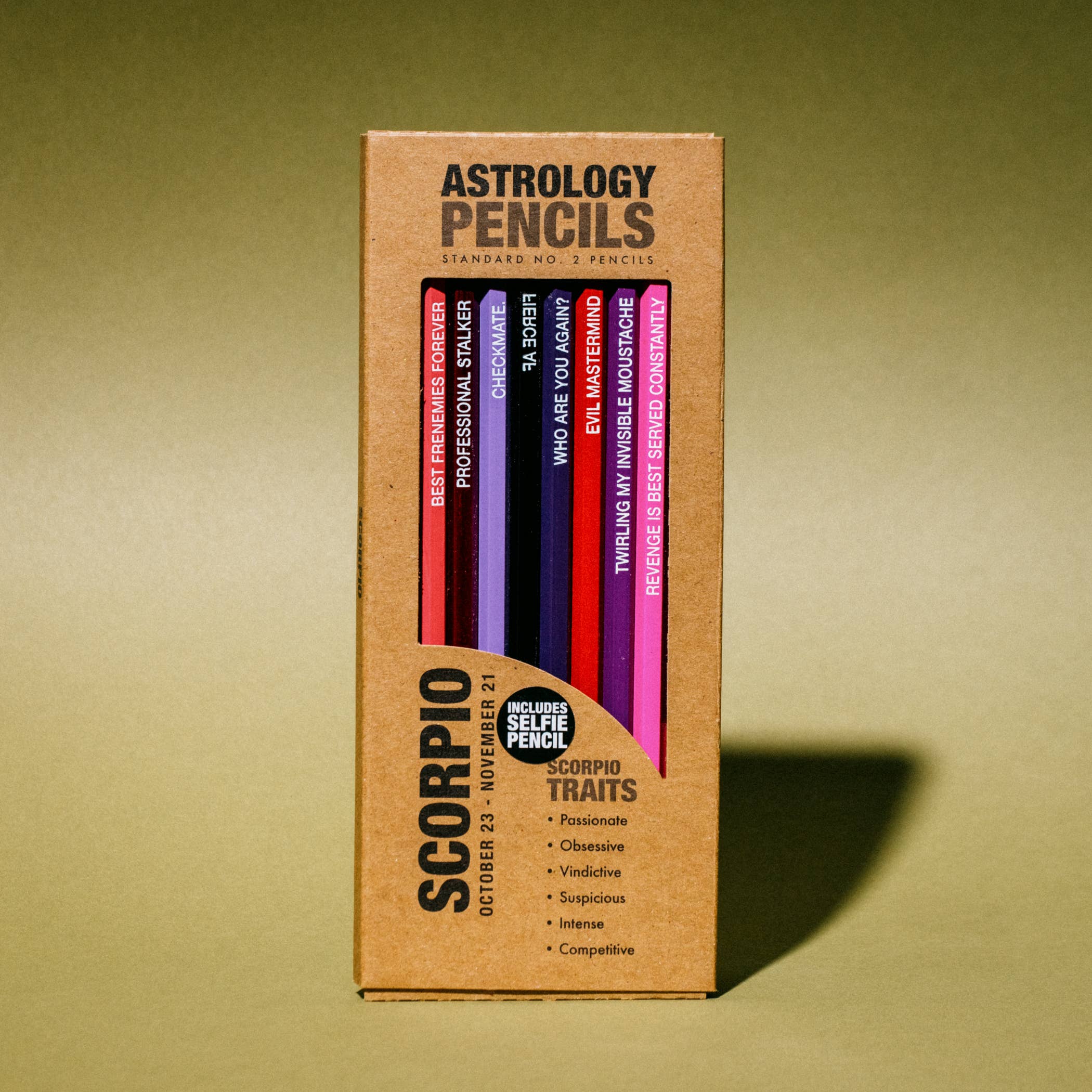 Whiskey River Soap Co. - Wholesale Pencil - Astrology Pencils Scorpio