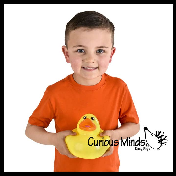 Curious Minds Toys - Wholesale Badspeelgoed - Baby - 1 Jumbo Glitter Rubbereendjes - Rubbereendjes - Leuke noviteit9