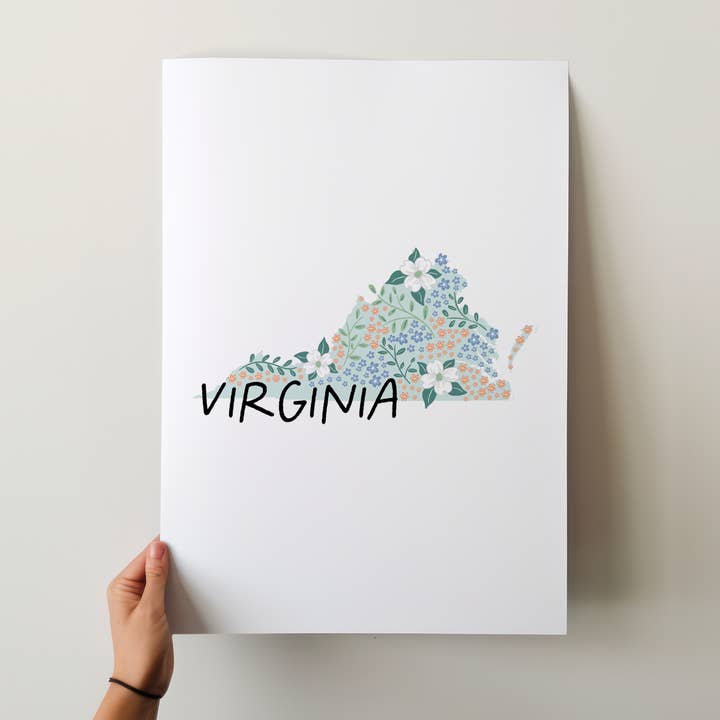 Virginia - Collezione 50 States per la vendita all'ingrosso da parte di Fox Burrow Designs