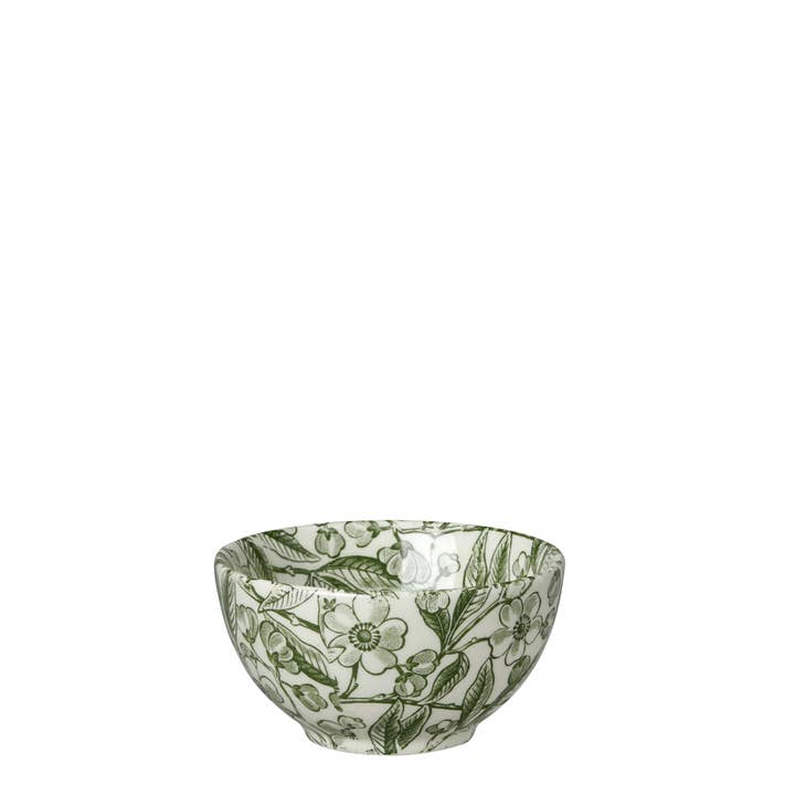 Green Prunus Sugal Bowl Small 9.5cm for wholesale by Burleigh