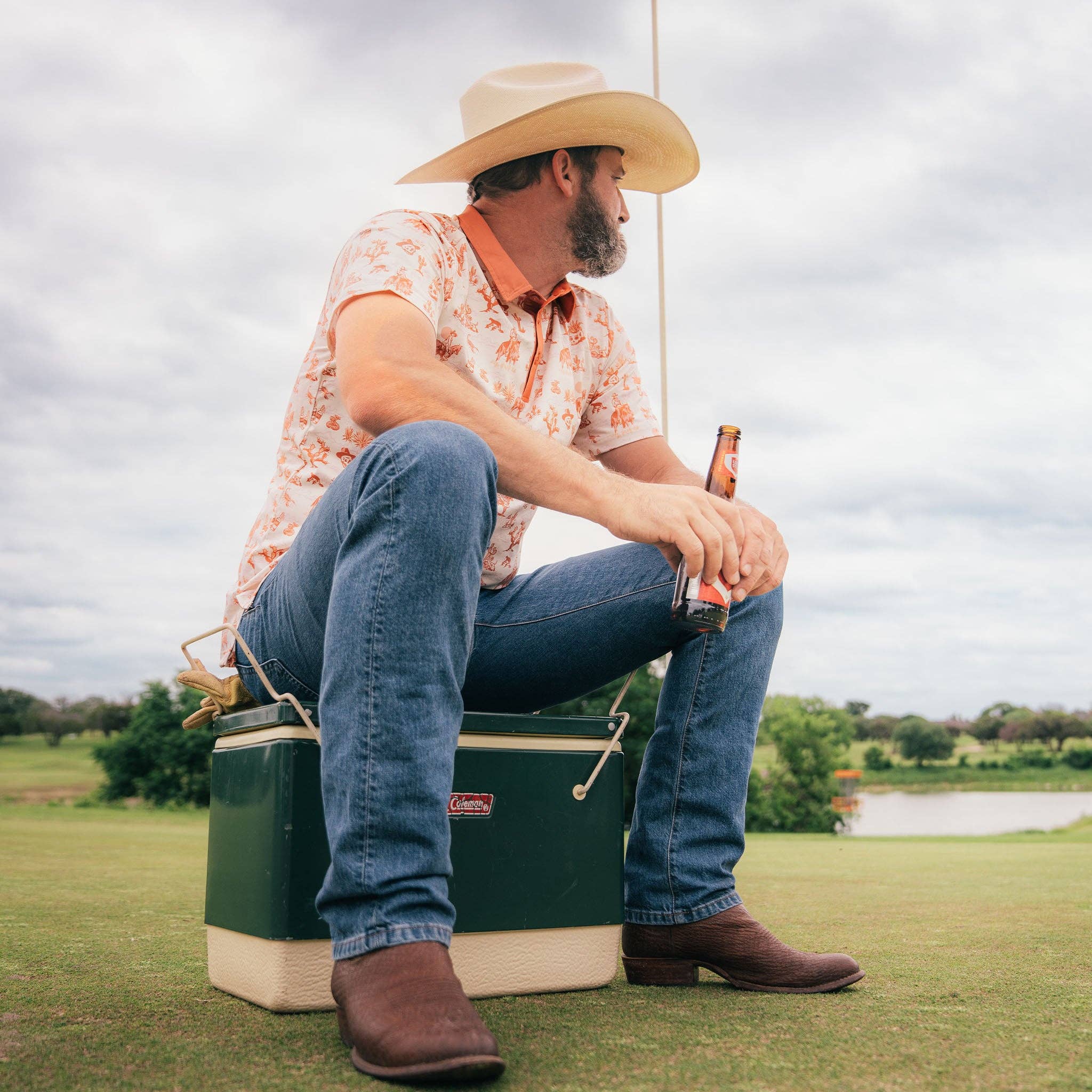 Sendero Provisions Company - Wholesale Polo - Men's - High Noon Performance Polo25