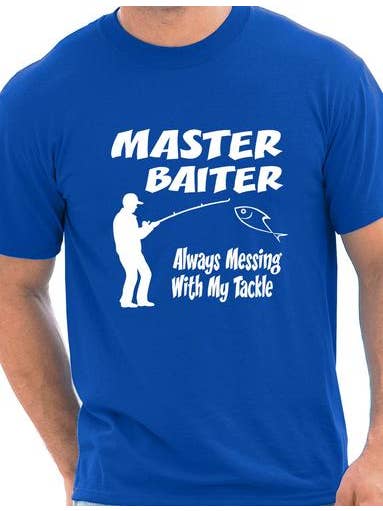 Print4U - Wholesale Screen Printed T-Shirt - Men's - Master Baiter Mens Fishing T-Shirt4