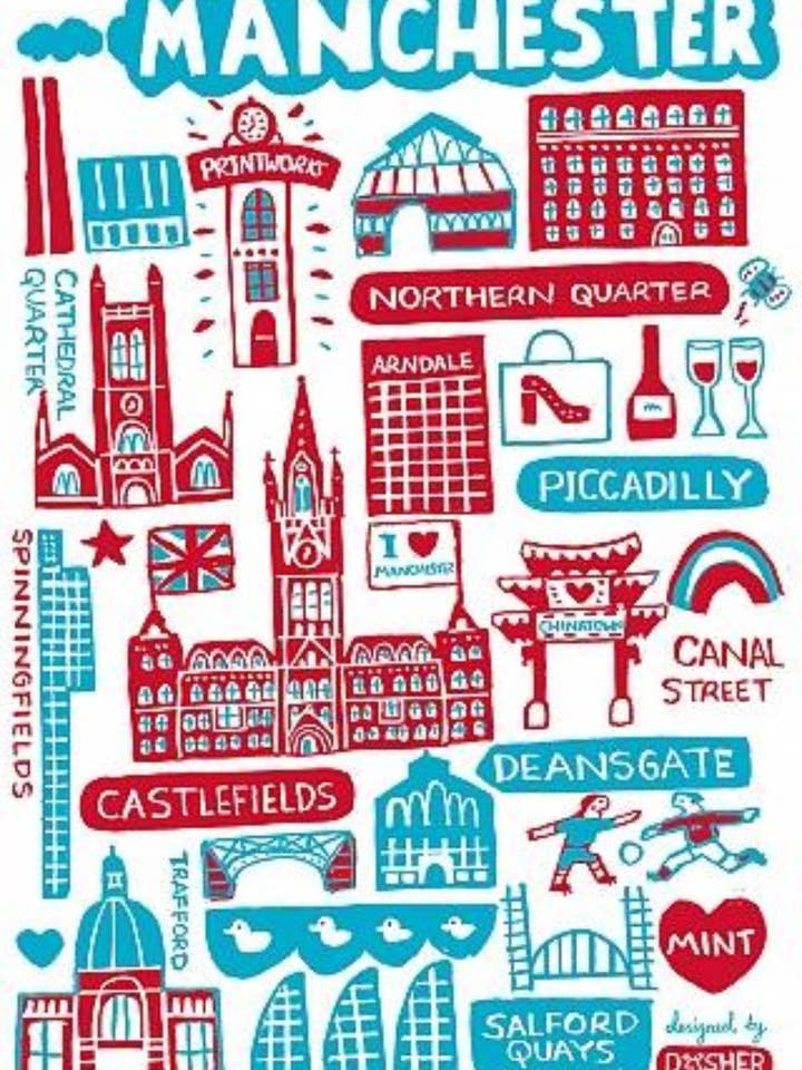 Manchester Prints & Cards by Dasher por atacado de Julia Gash