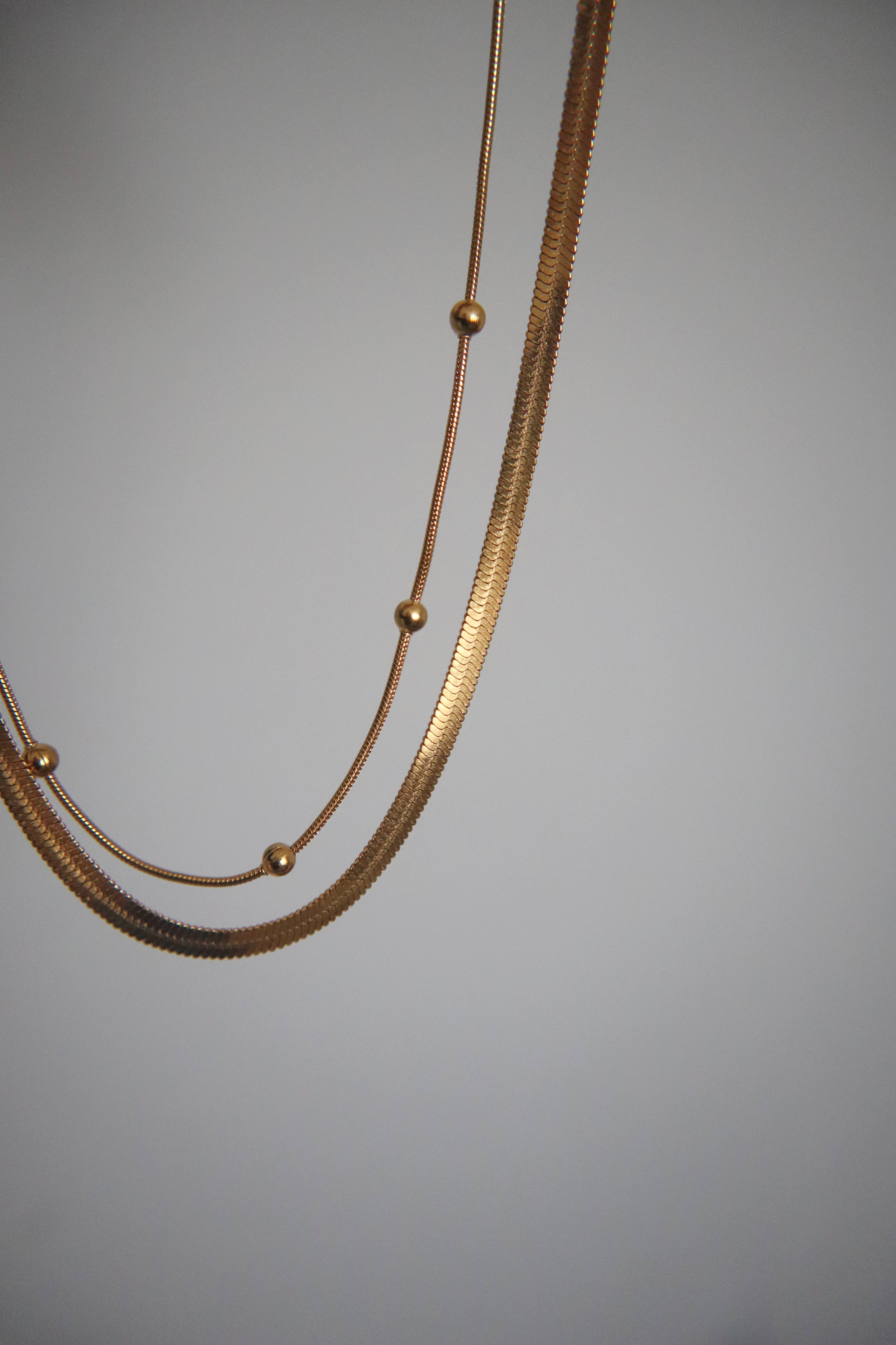 JESSA Jewelry - Wholesale Link & Chain Necklace - Snake Herringbone Chain | Everyday Chain3