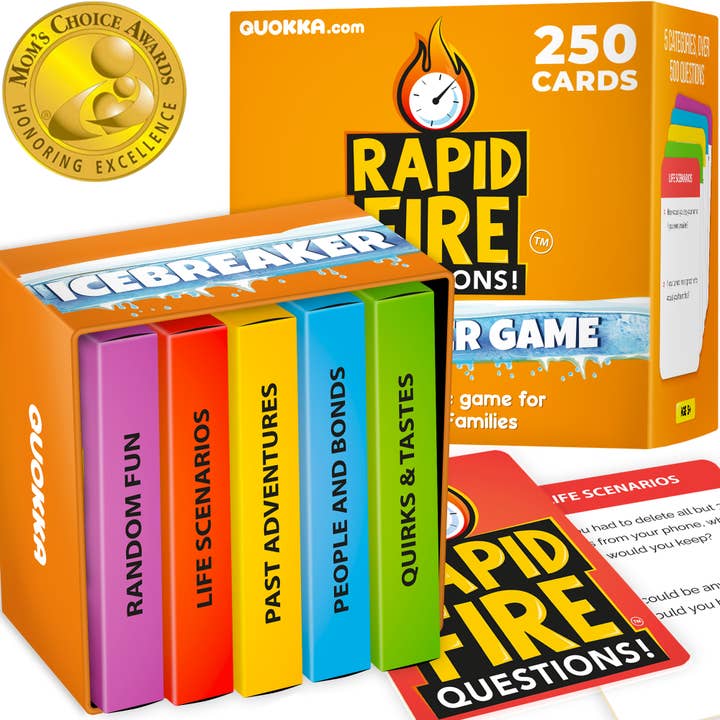 Rapid Fire Premium Conversation Cards 250 cards for wholesale by QUOKKA