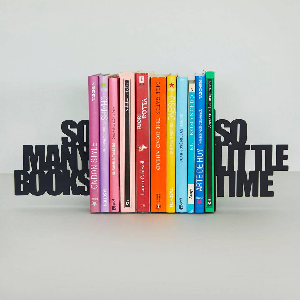 Balvi – Großhandel Buchstütze – Balvi Buchstütze „So many books“ aus schwarzem Metall2