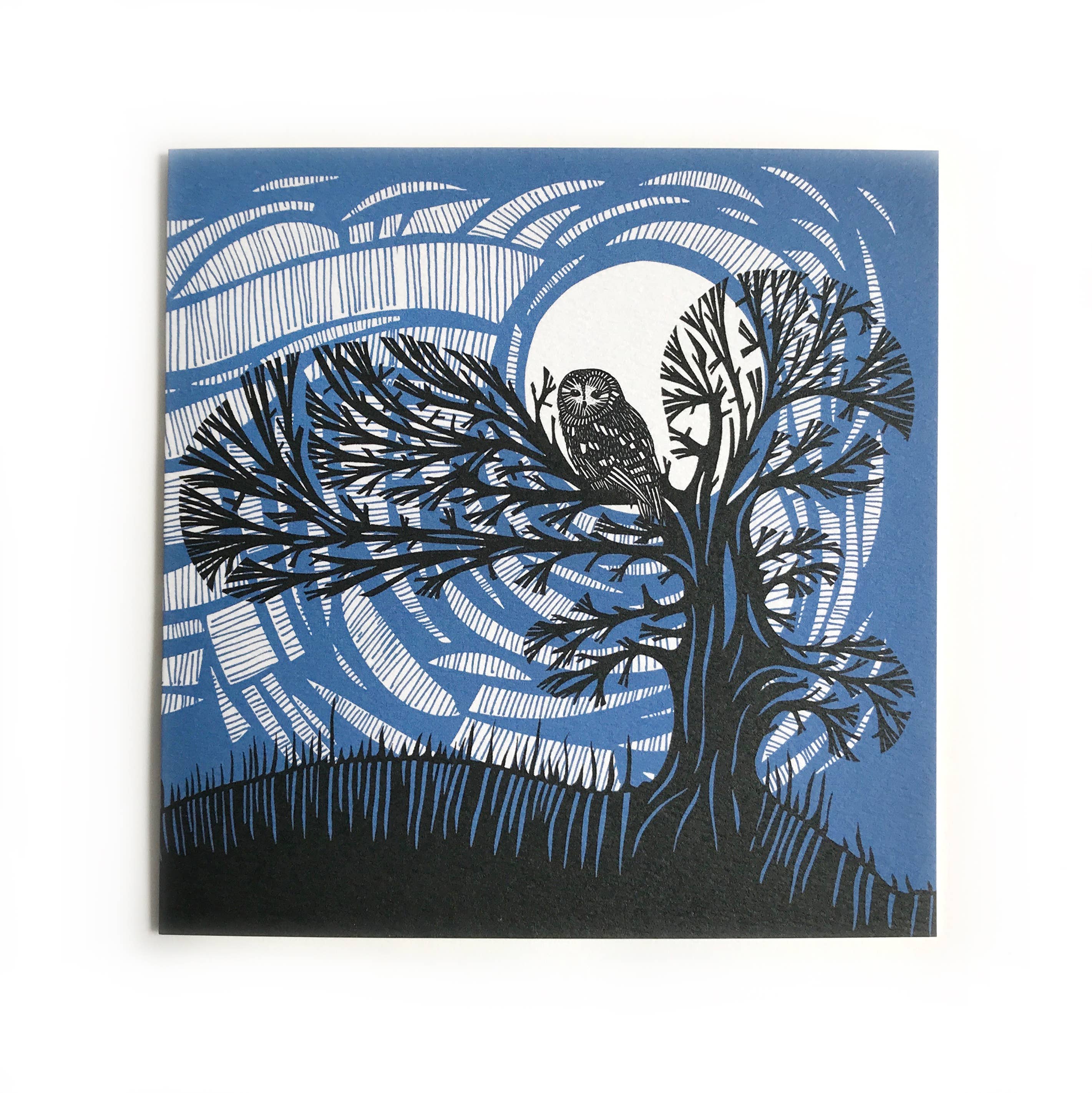 Folded Forest – wholesale Everyday greeting card – Greetings Card - Owl