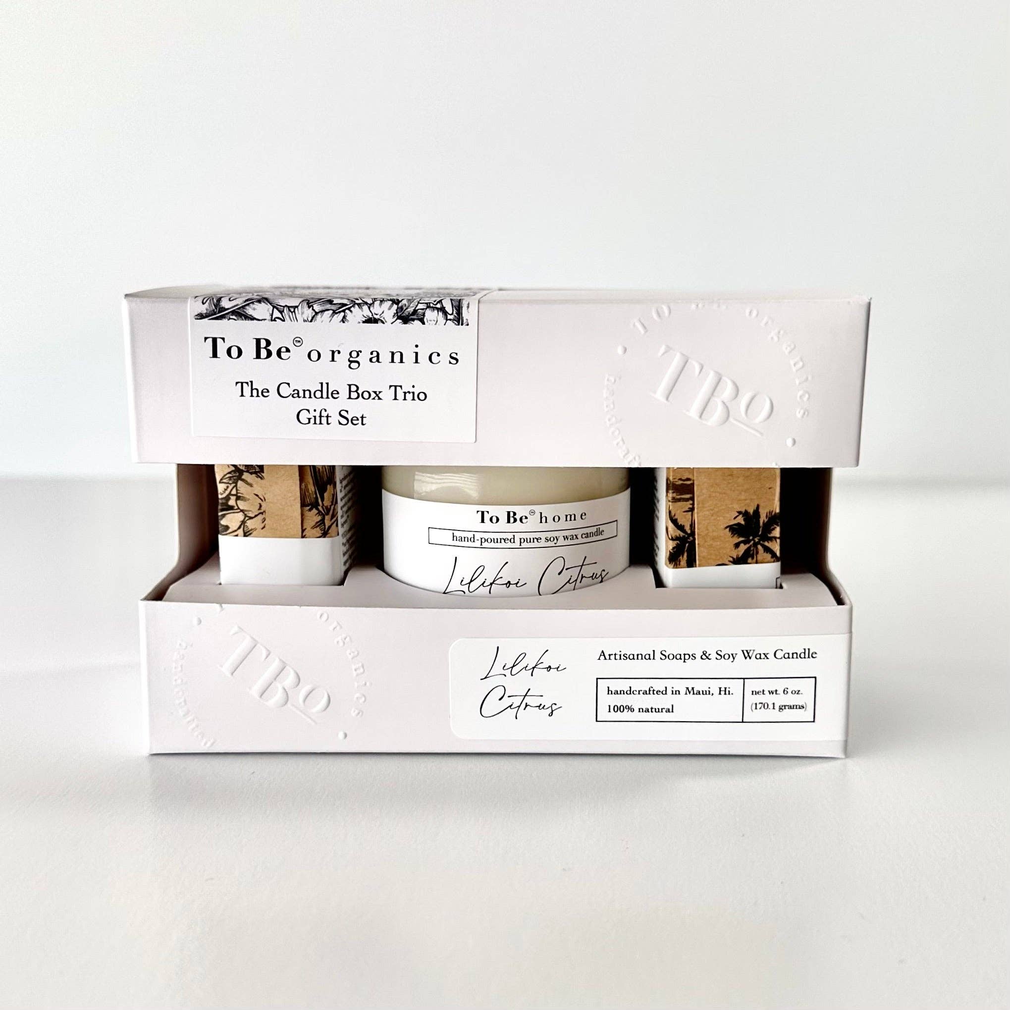 To Be Hawaii - Wholesale Gift Bag Set/Pack - The Candle Box Trio Gift Set1