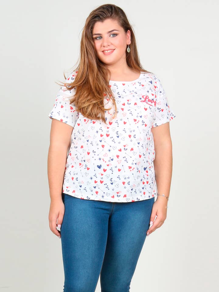 Camiseta estampada con espalda lisa para venta al por mayor de More Than Angels