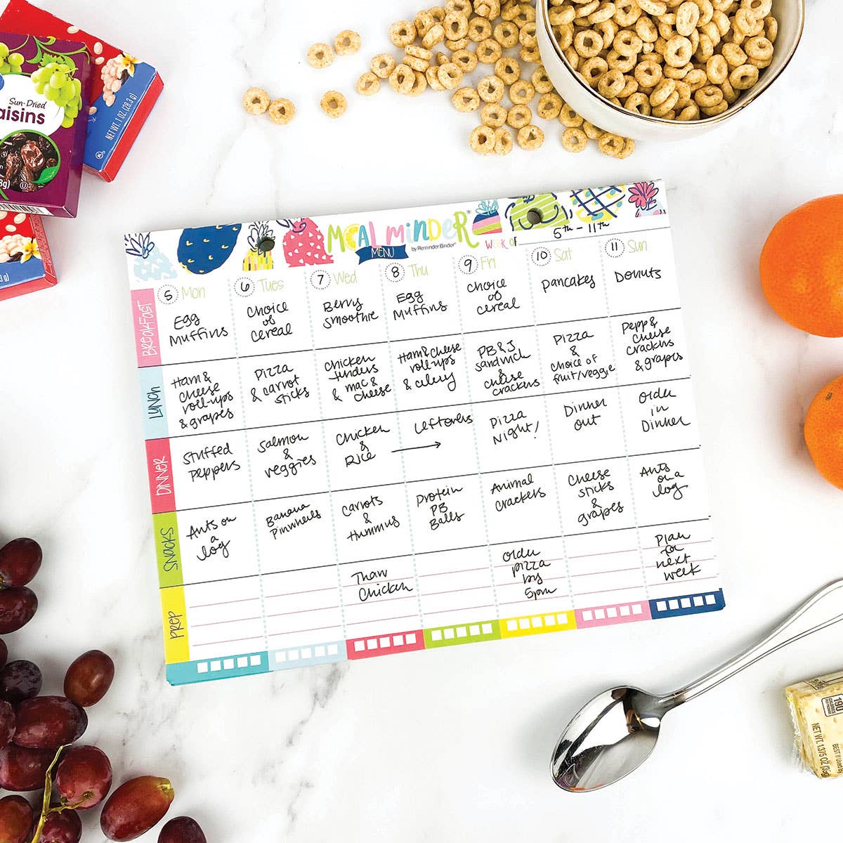 Denise Albright® - Wholesale Planner - 52-Week Meal Minder® Weekly Menu Planner Pad | Pack of 68