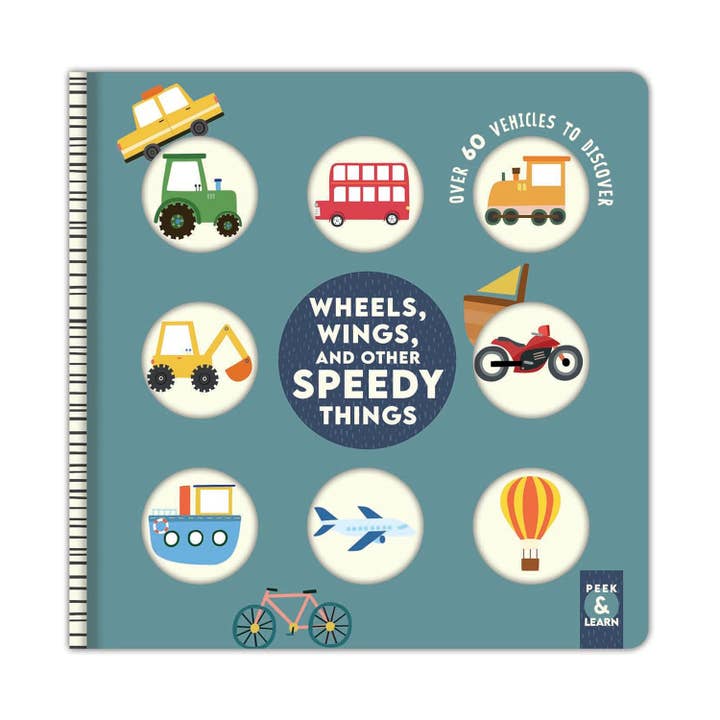 Fox Chapel Publishing - Wholesale Baby & Toddler Book (0-2) - Wheels, Wings, and Other Speedy Things - Board Book