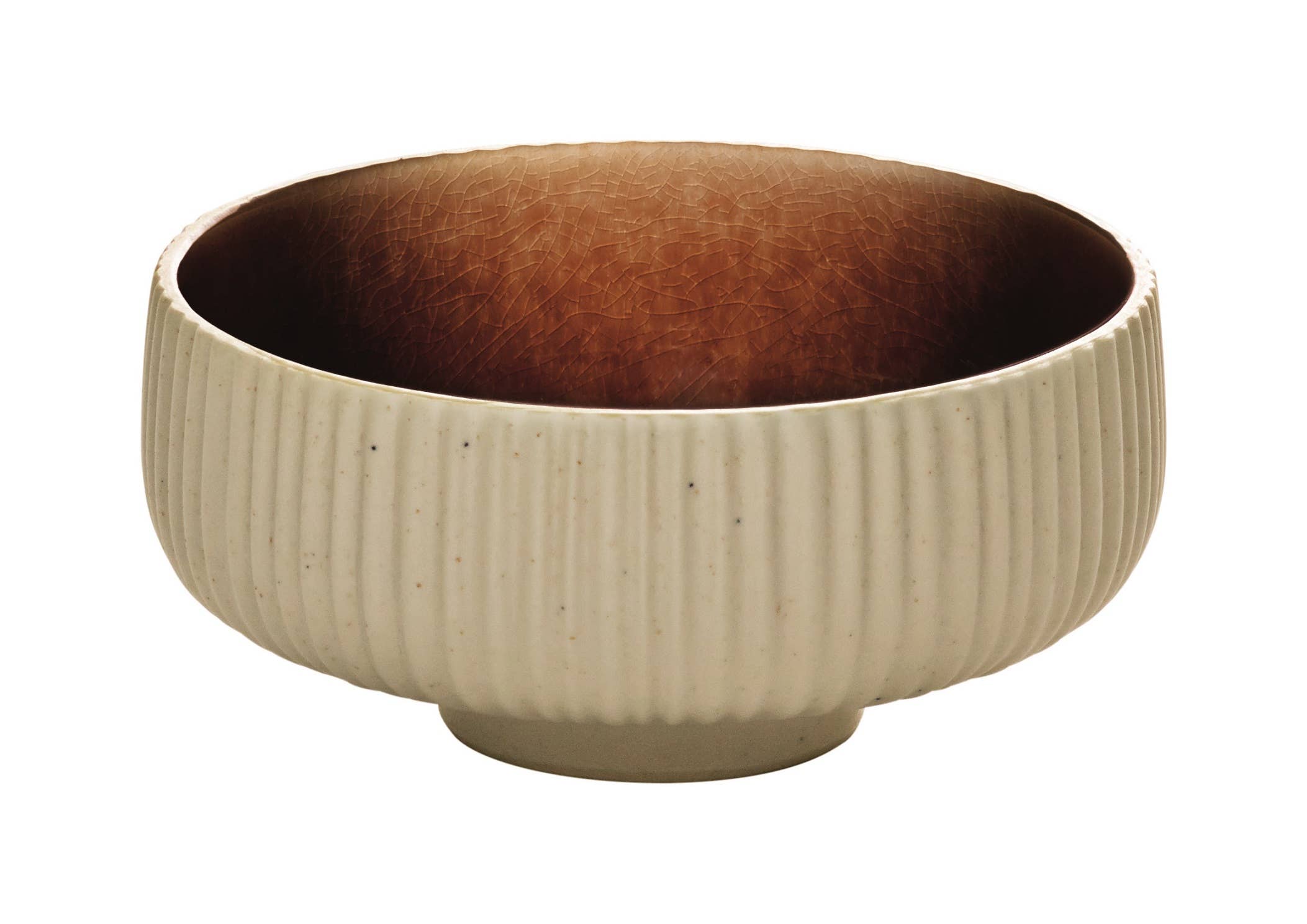 Bauscher Hepp - Wholesale Bowl - 16cm Brown Round Relief Bowl - Nara Collection
