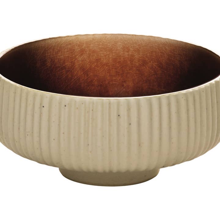 Bauscher Hepp - Vente Bol - Bol rond en relief marron 16 cm - Collection Nara0