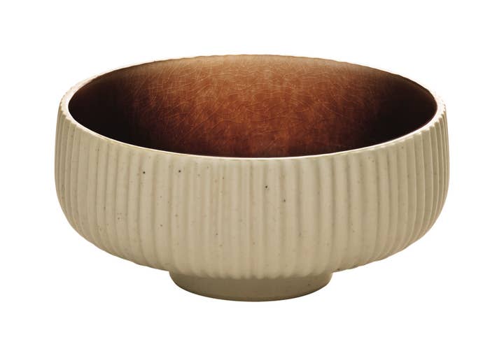 Bauscher Hepp - Wholesale Bowl - 16cm Brown Round Relief Bowl - Nara Collection0