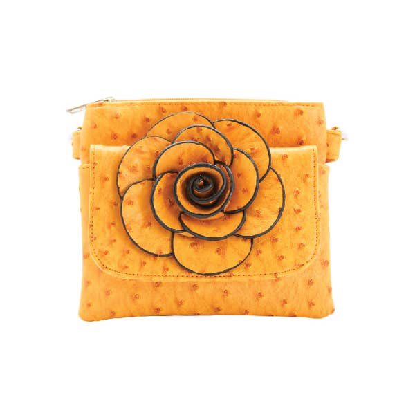 22 Tote - Wholesale Crossbody Bag - Women's - Floral Ostrich Crossbody Bag1