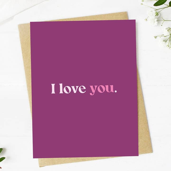 Big Moods - Wholesale Valentine's Day Card - "I love you." Valentine's Day Card