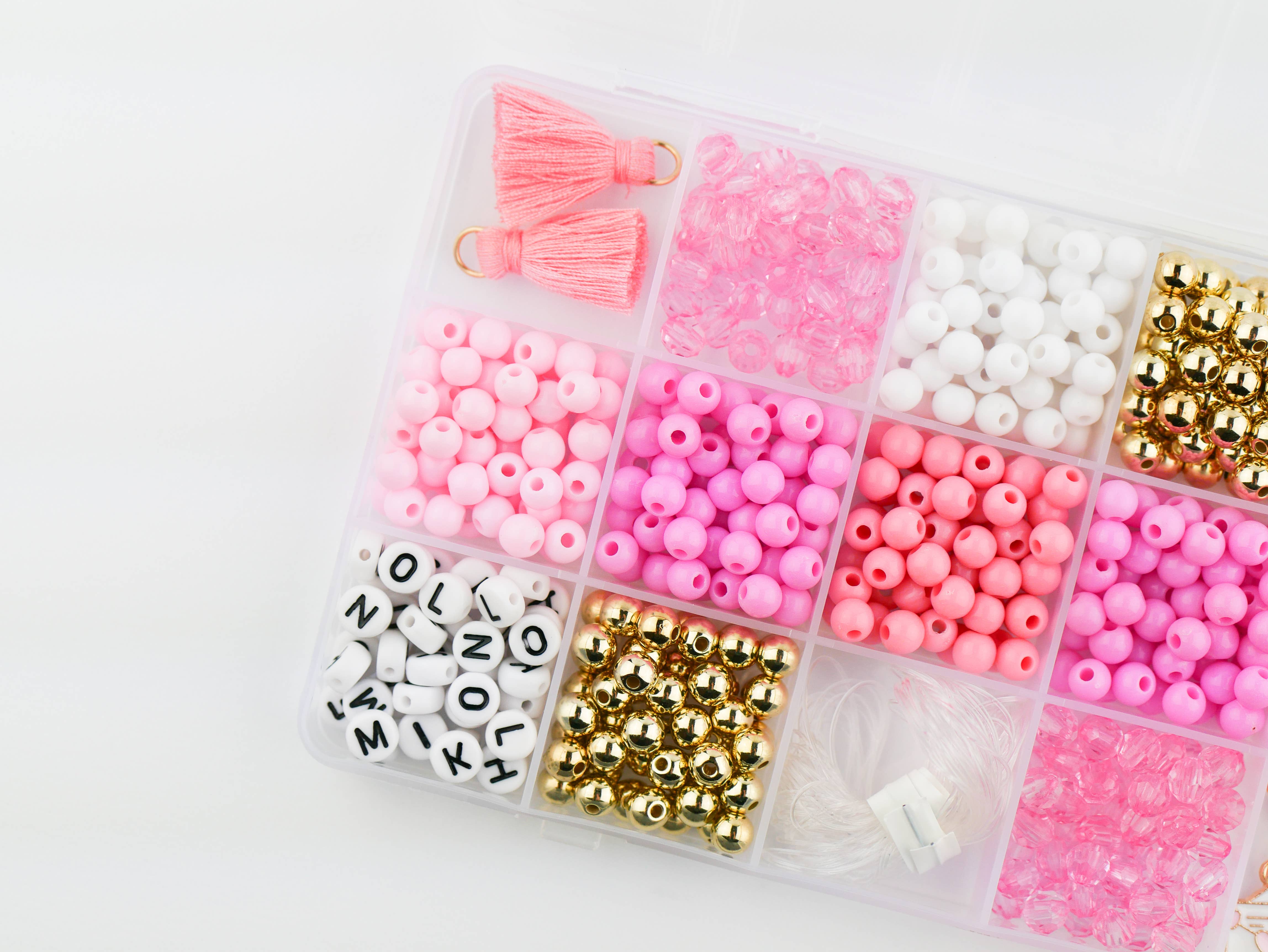 Stacked Sweetly - Wholesale DIY Craft Kit - I love You DIY Stretchy Bracelet Craft Kit8