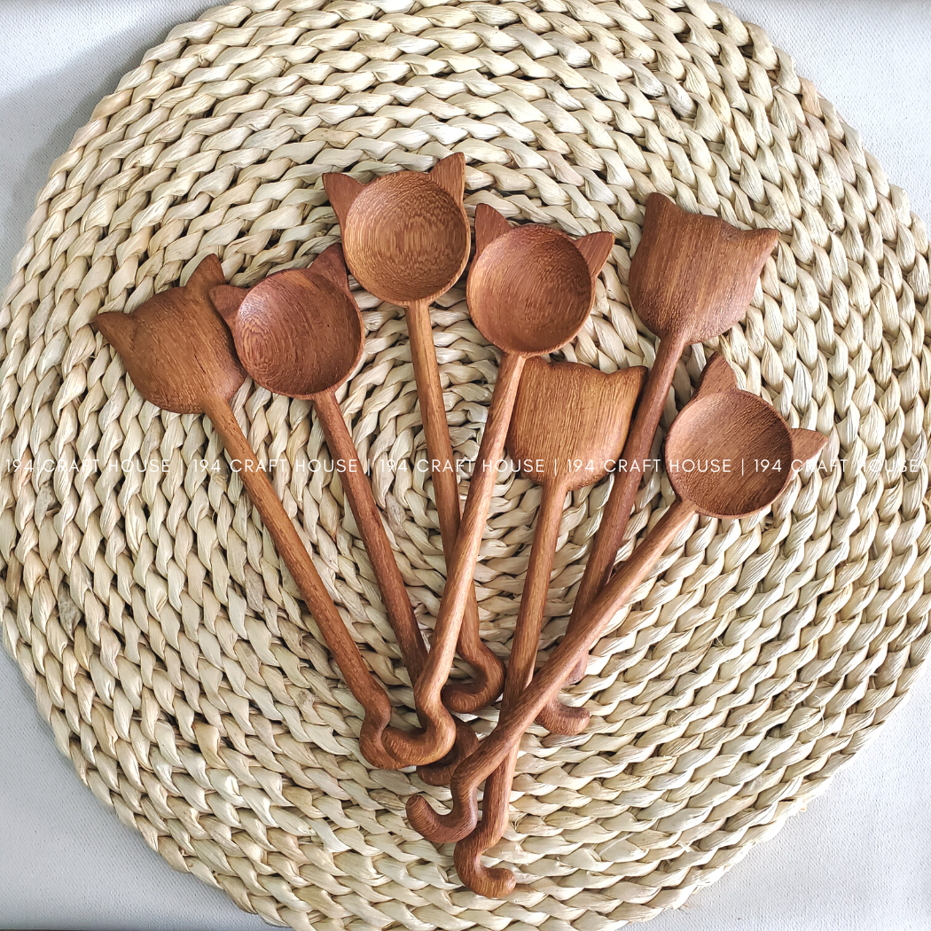 194 Craft House - Wholesale Kitchen Spoon - Hand-Carved Wooden Spoon - Home Decor and Gifts6