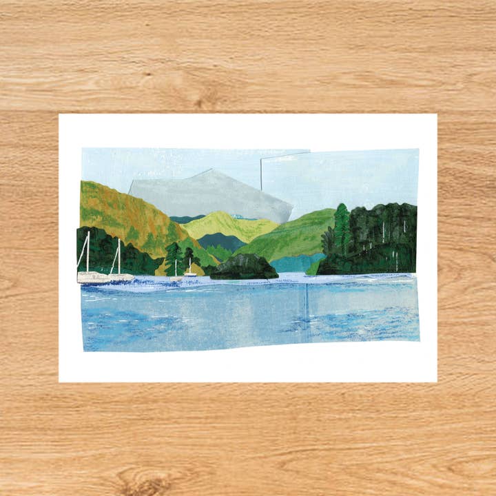 Bowness-on-Windermere Lake District Greetings Card for wholesale by Victoria Mandale