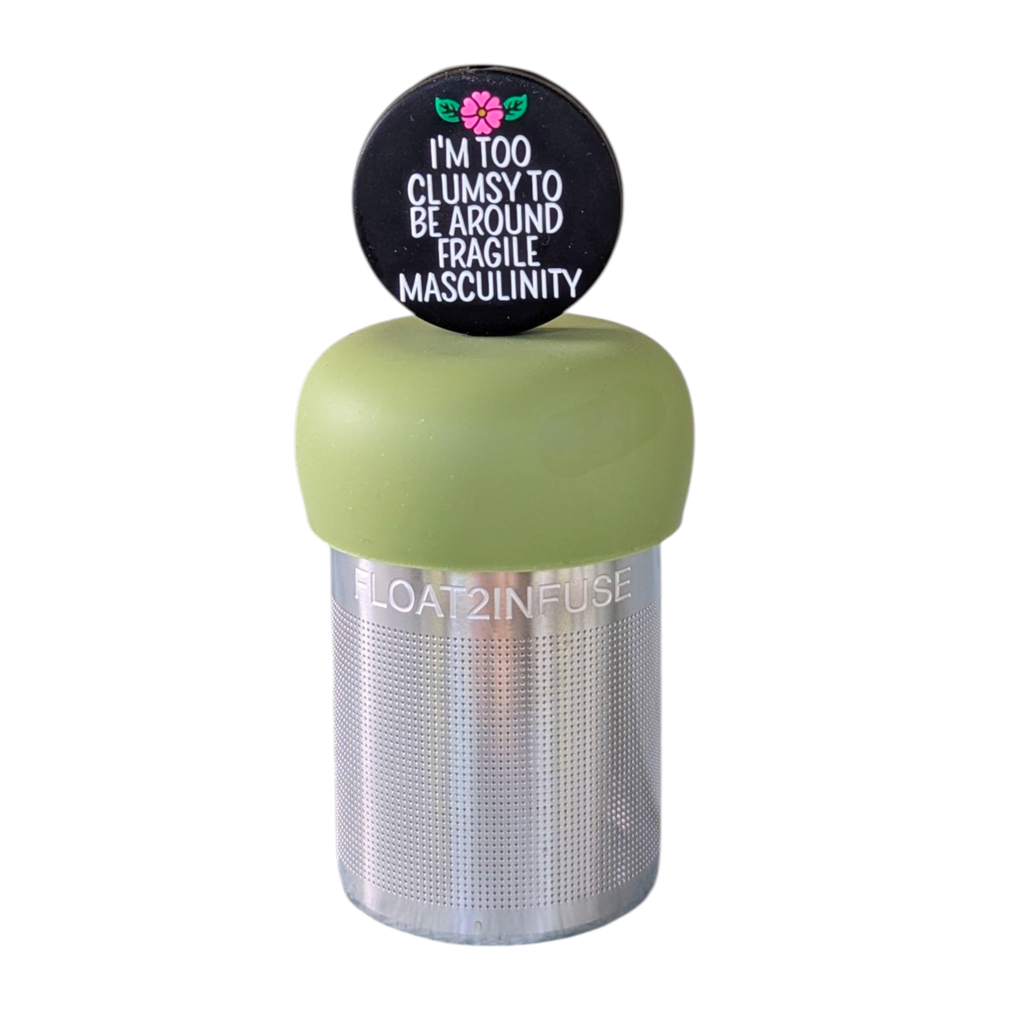 Float2infuse Tea Infuser – Coador/infusor de chá por atacado – Demasiado Desajeitado | Infusor de Chá Flutuante | Base Verde | Preto0