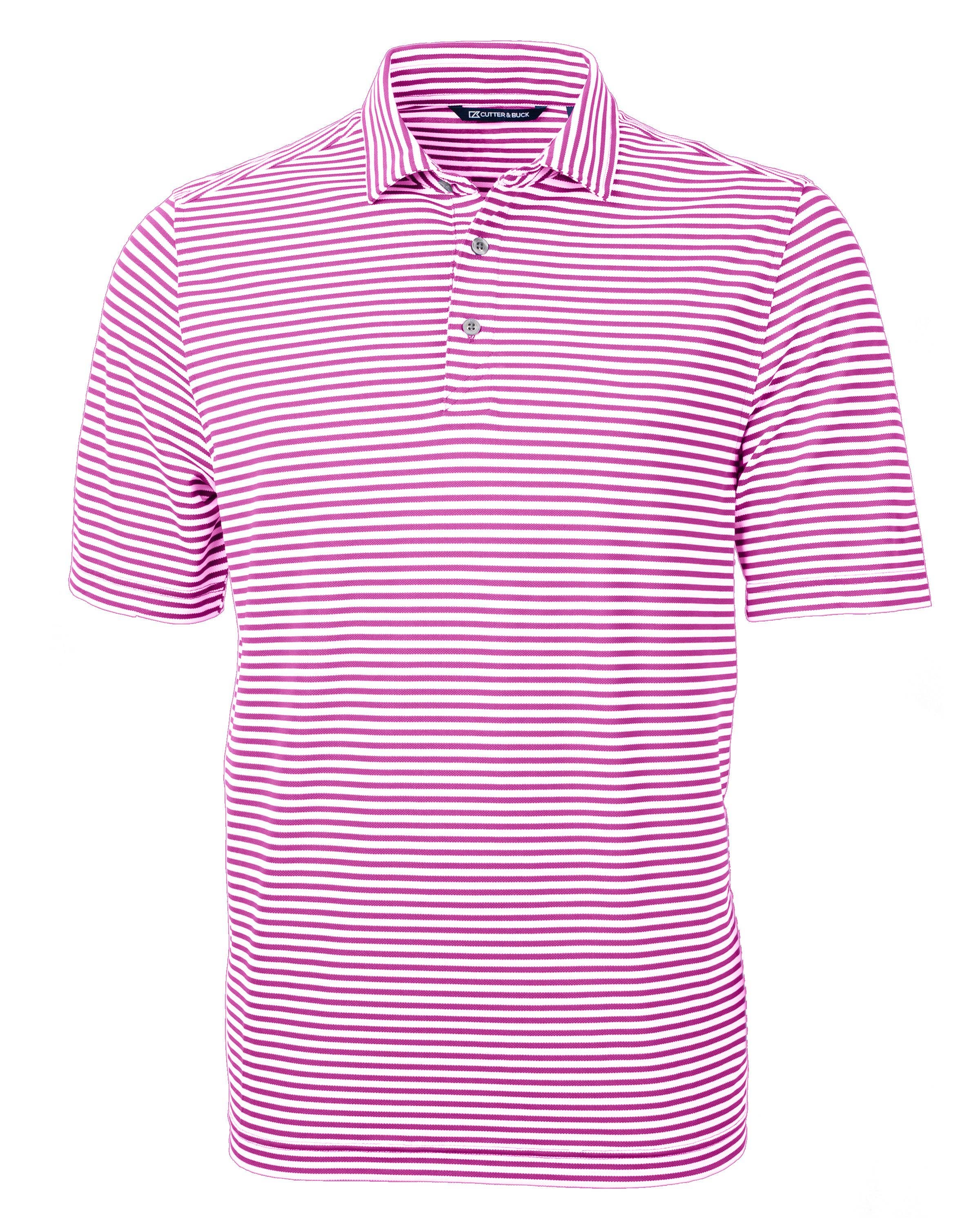 Cutter & Buck - Wholesale Polo - Men's - Cutter & Buck Virtue Eco Pique Stripe Recycled Men's Polo8
