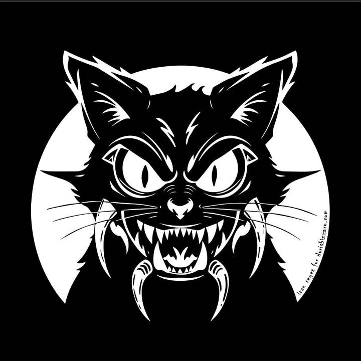 Doris Bizarro - Wholesale Screen Printed T-Shirt - Unisex - Gato Malo T-shirt