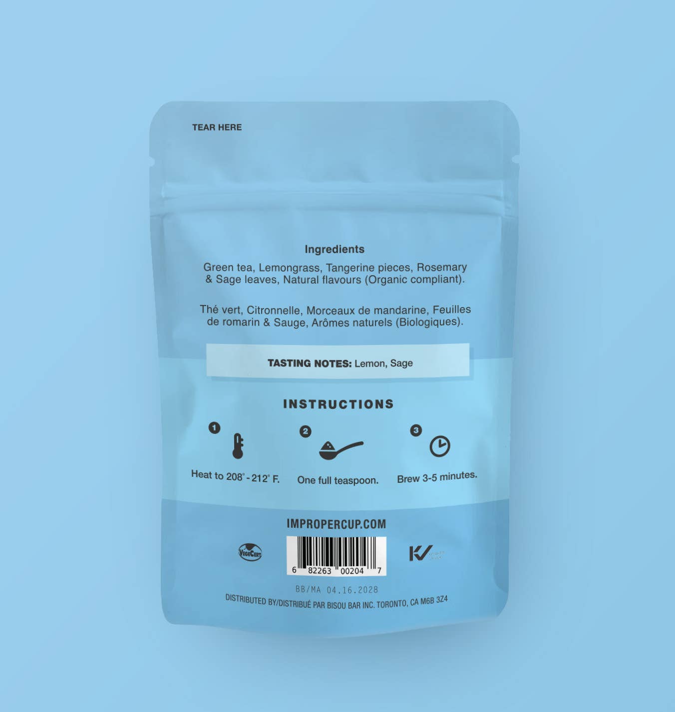 Improper Co. (No duties | Ships from CAN/USA) – Großhandel Gesundheits-/Entgiftungstee – Calm the F Down Grüntee1