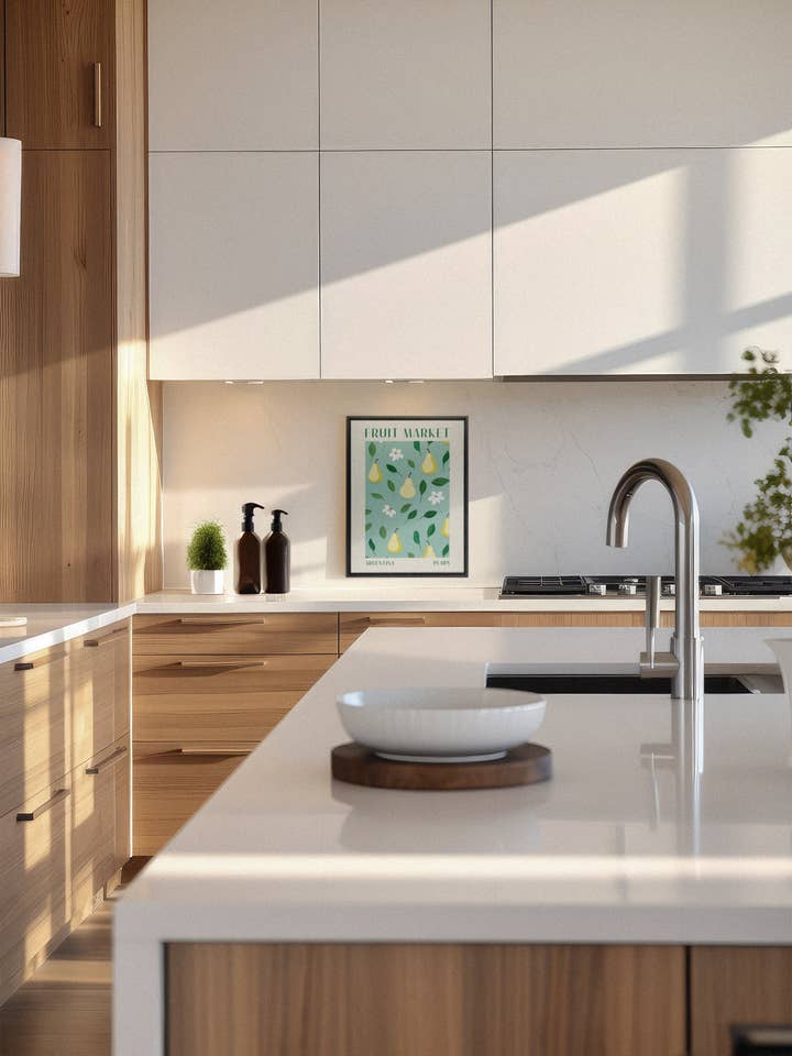 PEARS, oeuvre sur toile imprimée pour la vente par Oleka Canvas