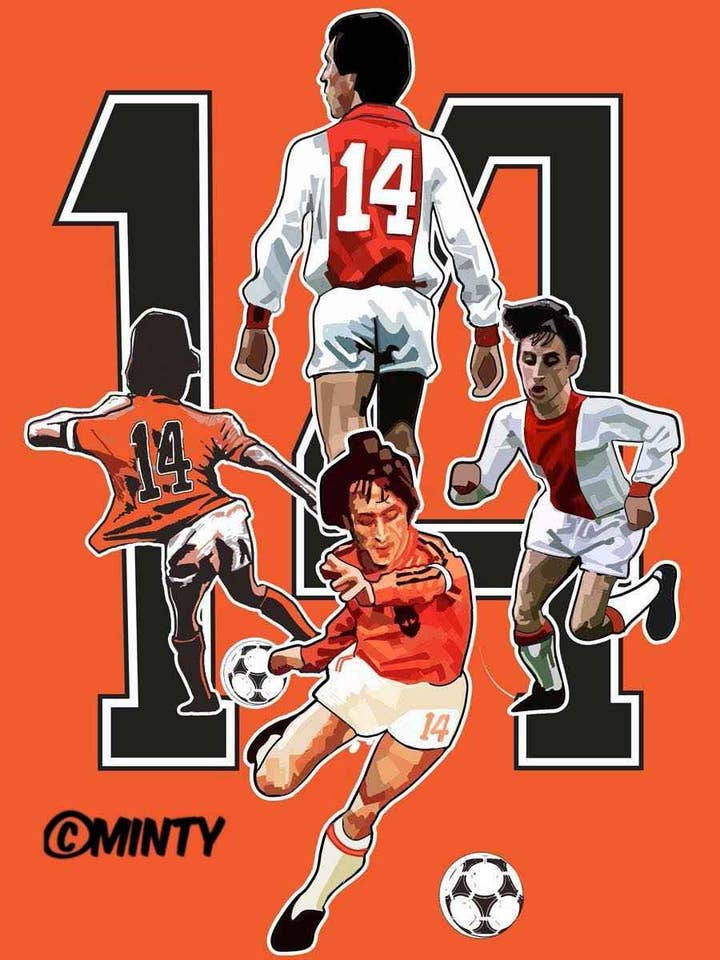 Cruyff-print voor wholesale door A Guy Called Minty LTD