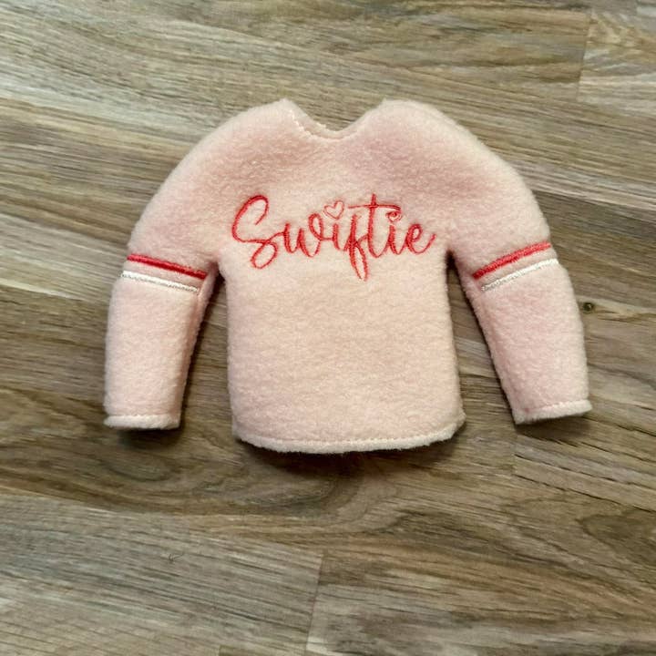 Lilies & Lark Boutique - Wholesale Doll Clothing - Kids - light pink Swiftie Elf sweater 0