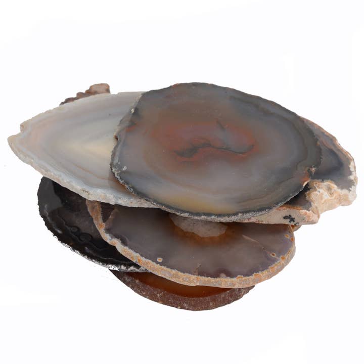 Benjamin International - Wholesale Spiritual Stone/Crystal - Natural Loose Agate Slices - Sold By Piece