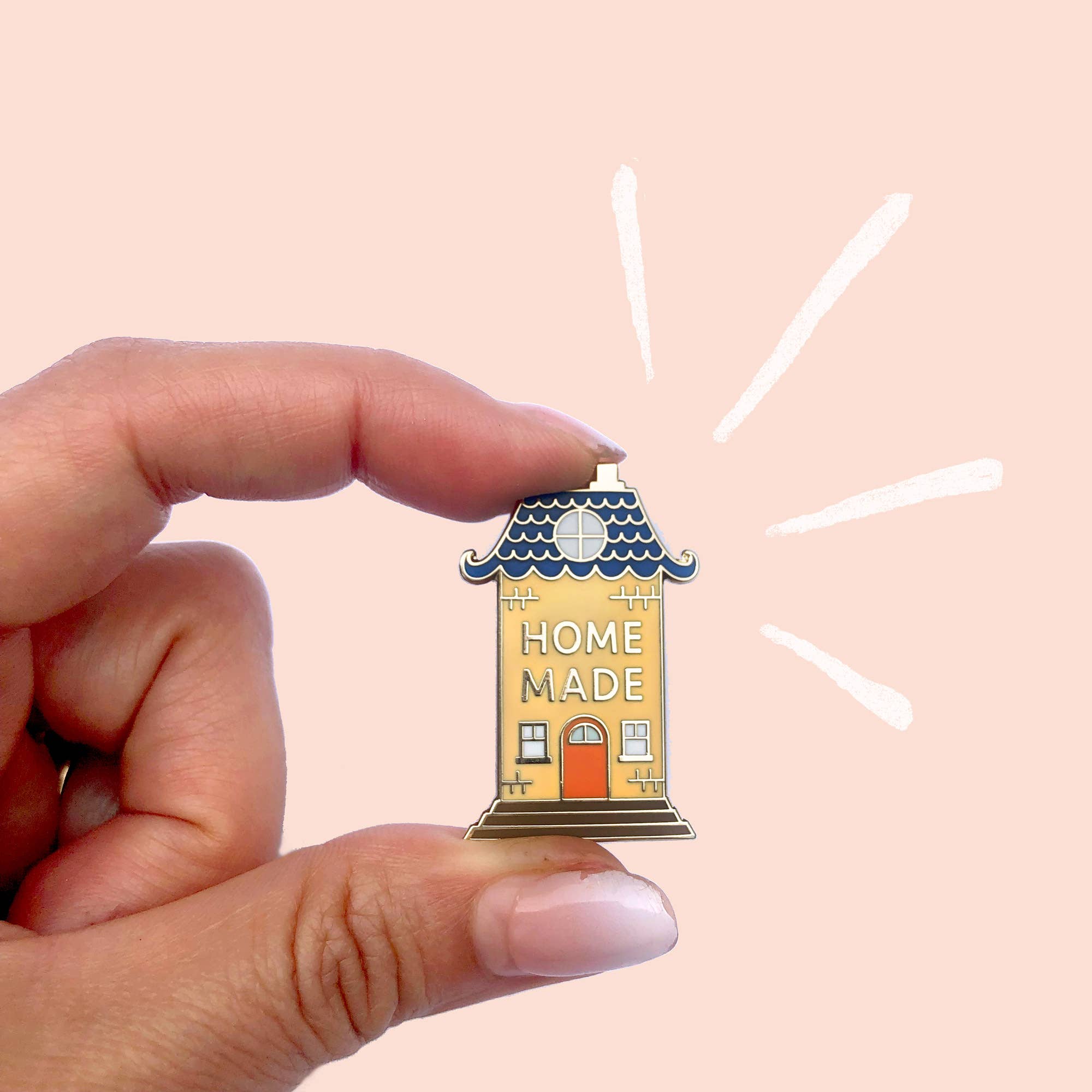 Dot&Jot - Wholesale Lapel Pin/Button - Homemade House Enamel Pin0