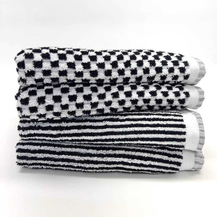 The Loomia - Wholesale Bath Towel - Ruth Dots Turkish Bath Towel With Finished Edge