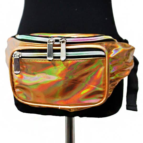 Cap Zone - Wholesale Belt Bag - Women's - Iridescent Metallic Hologram Bum Bag Fanny Pack7