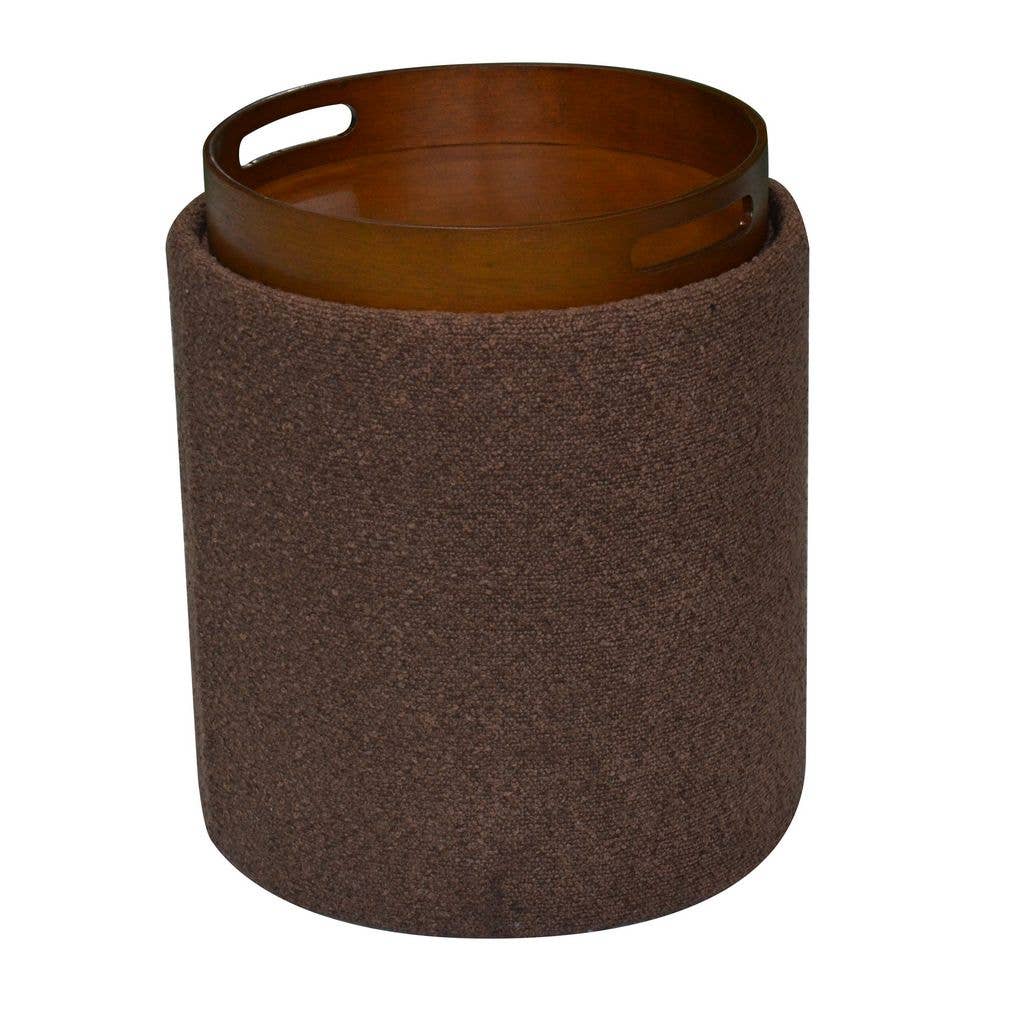 Aria Home – Großhandel Polsterhocker – Aria Home Boucle Tablett-Top getuftete Ottomane Kollektion, Schwarz, 1-teilig, 43 x 38 x 38 cm22