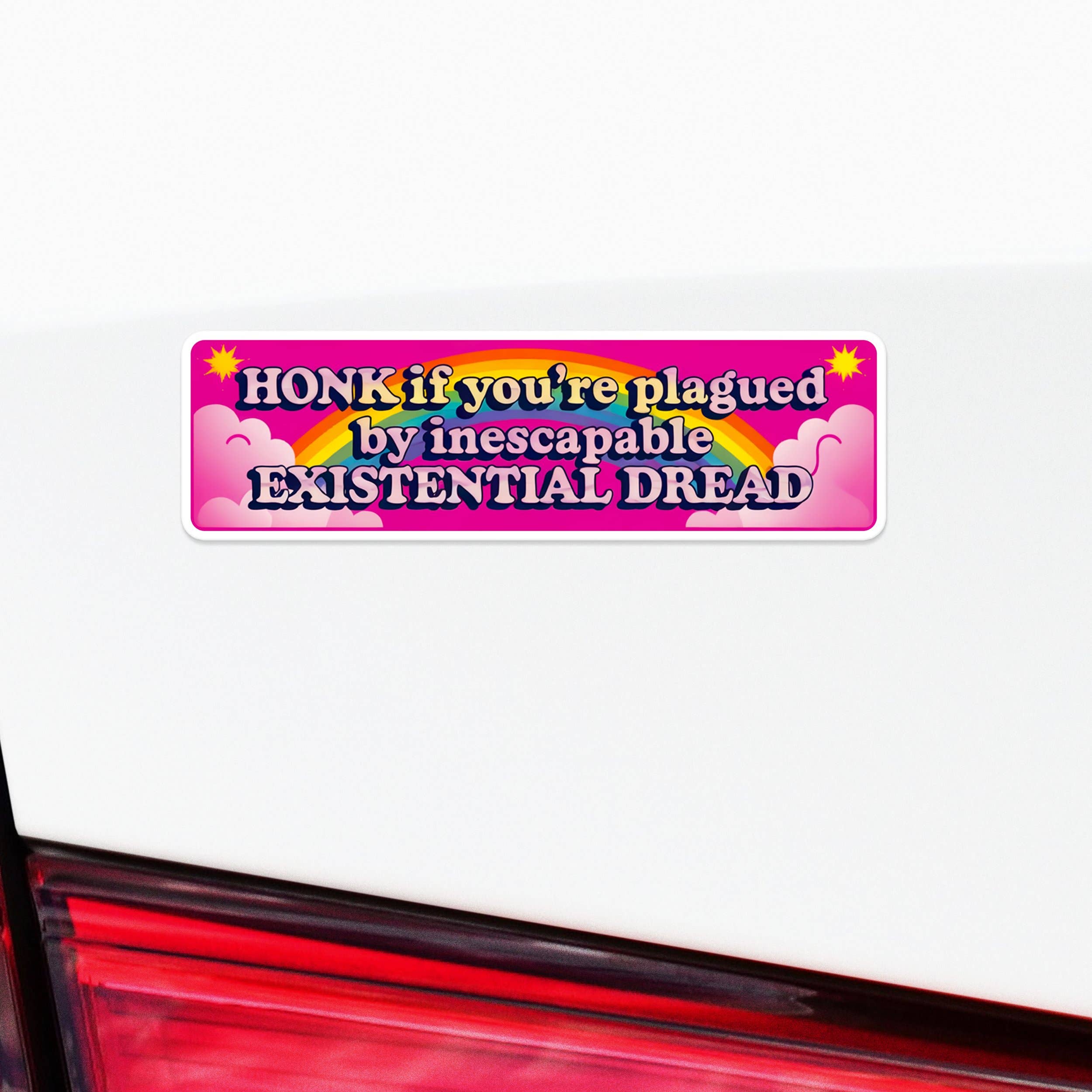 Sticker Bull - Venta al por mayor Pegatina - Si te atormenta un ineludible temor existencial adhesivo2