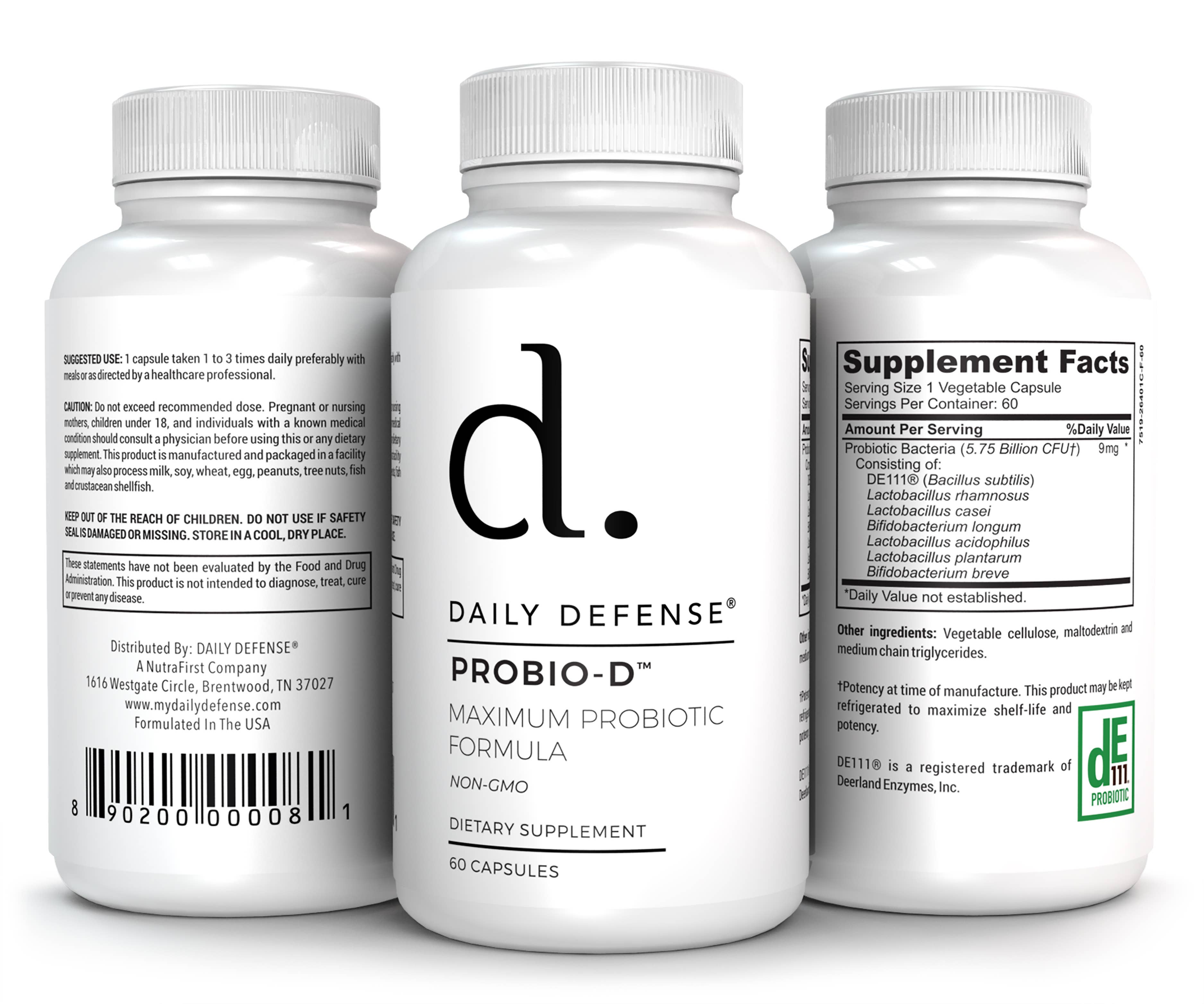 REMOVED BRAND - Wholesale Oral Supplement/Vitamin - PROBIO-D™ Maximum Strength Probiotic Formula3